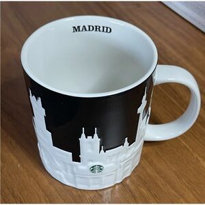 Starbucks Madrid Skyline Mug - Black and White